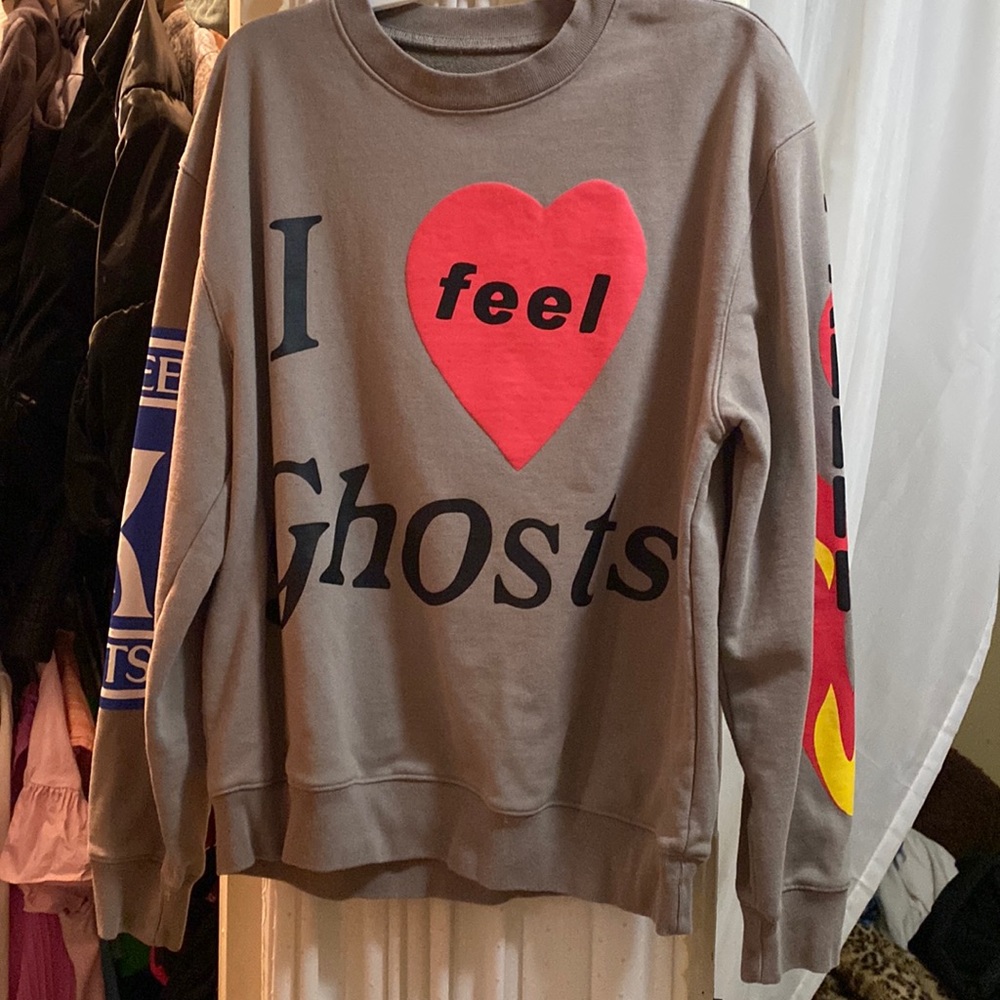 “I feel ghosts” Camp Flog oversized crew neck